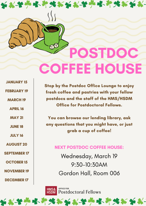 March Postdoc Coffee House